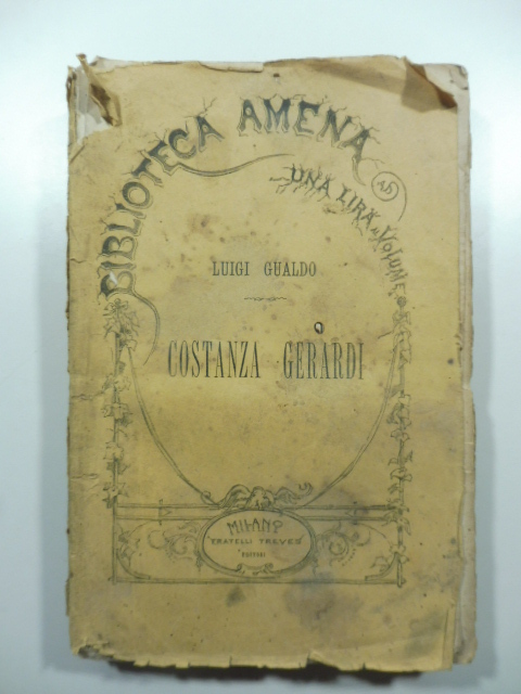 Costanza Gerardi. Romanzo. Terza edizione
